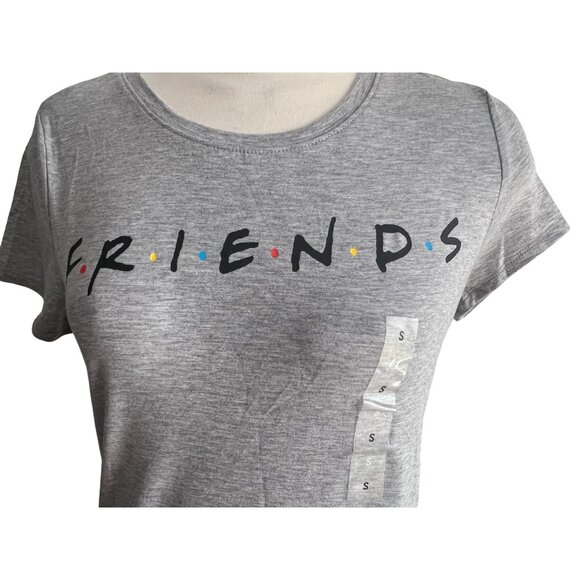 Friends Soft Crewneck Short Sleeve Graphic Baby TShirt Sz Small Womens Gray - Picture 3 of 5